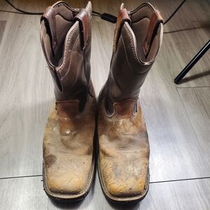 Brazos Waltham Wellington Steel-Toe Work Boots Mens 9.5D 162844